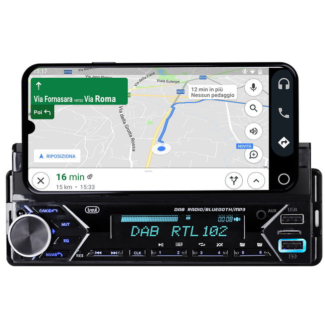 TREVI SINTO CAR MP3 USB/SD AUX DAB+ BT SCD 5753 DABAttaccalaspina