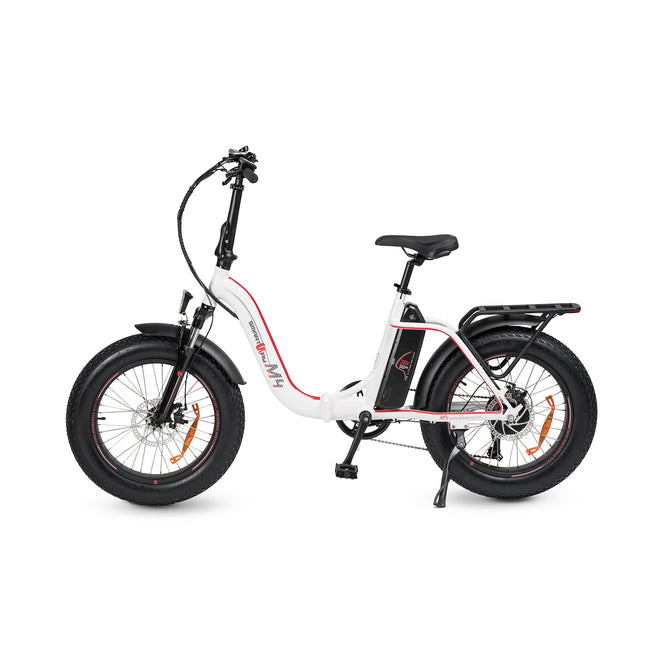 SMARTWAY E-BIKE FAT PIEG.ALLUM 36V 10AH 20" AUT40KM WHT/REDAttaccalaspina