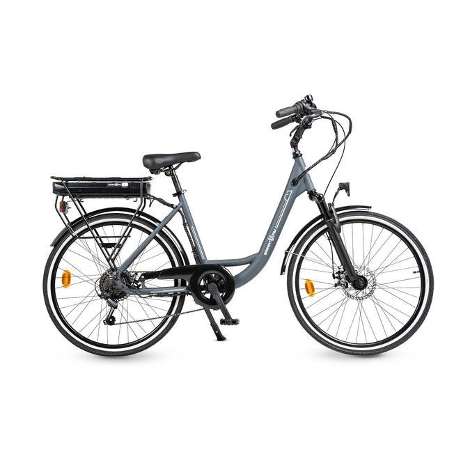 SMARTWAY E-BIKE CITY ACCIAIO 36V 13AH R.26" AUT.45KM M.GREYAttaccalaspina