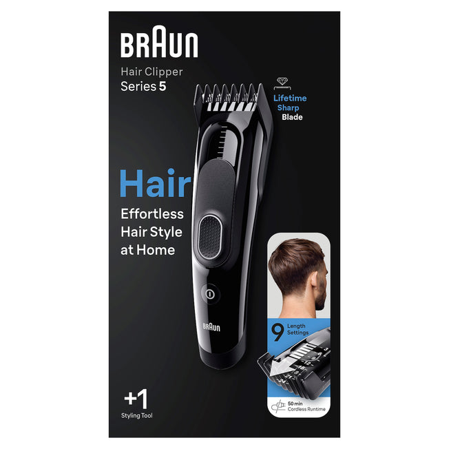 BRAUN REG.CAPELLI 17REG.3-24MM+14-35MM AUT.50MIN NEROAttaccalaspina