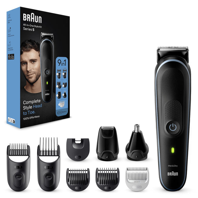 BRAUN REG.BARBA RIC. 7IN1 +GILETTE PROGLIDE +ACC. NEROAttaccalaspina