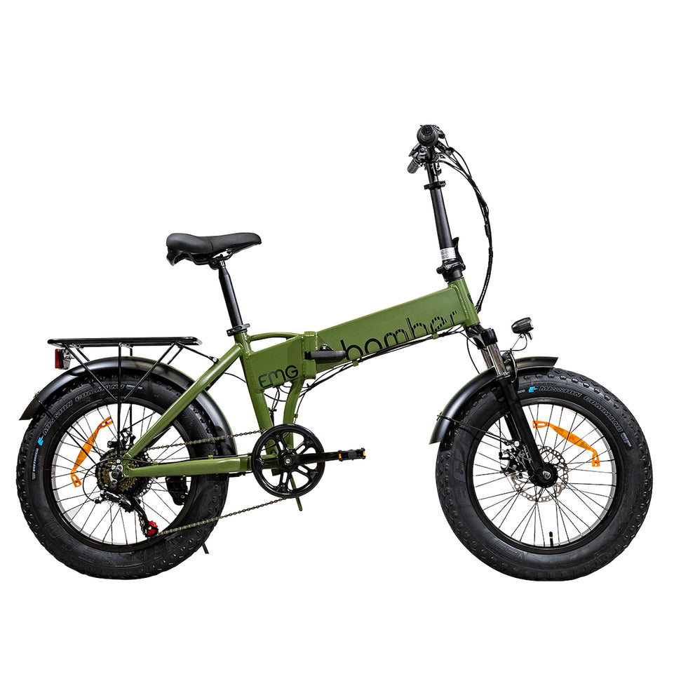 EMG BIKE E-BIKE FAT 36V MAXI R.20" BOMBER VERDE LIMEAttaccalaspina