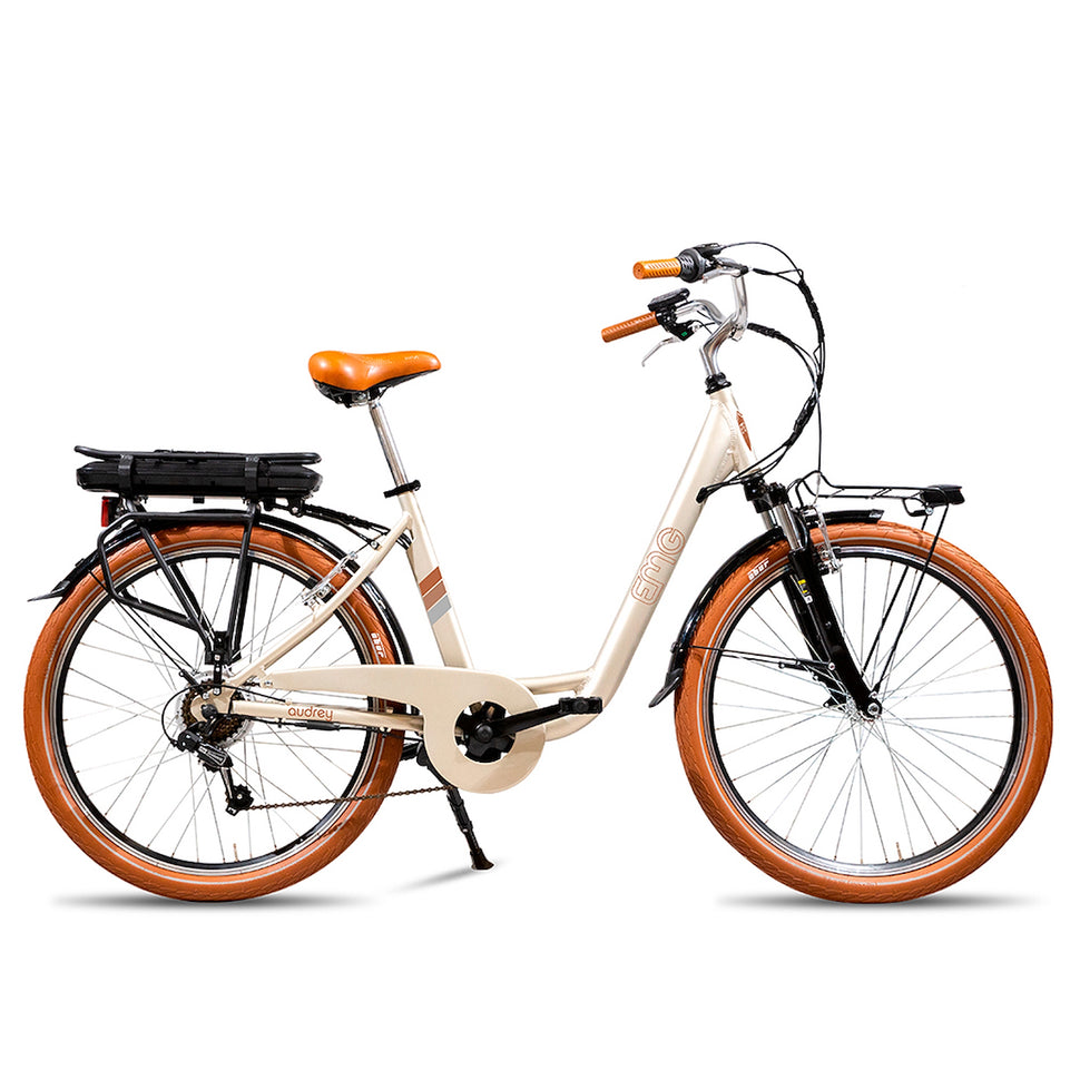 EMG BIKE E-BIKE CITY 13AH R.26" VINTAGE AUDREY CHAMPAGNEAttaccalaspina