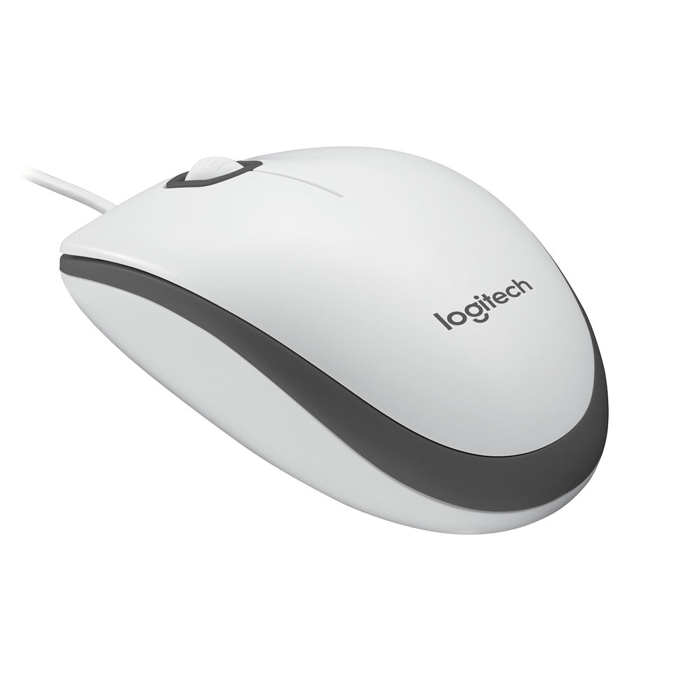 LOGITECH MOUSE WIRED M100 WHITEAttaccalaspina