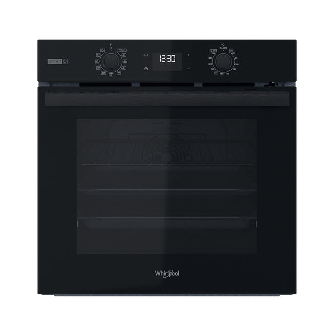WHIRLPOOL FORNO 60CM 71LT MULTIF. VAPORE PIROLITICO NEROAttaccalaspina