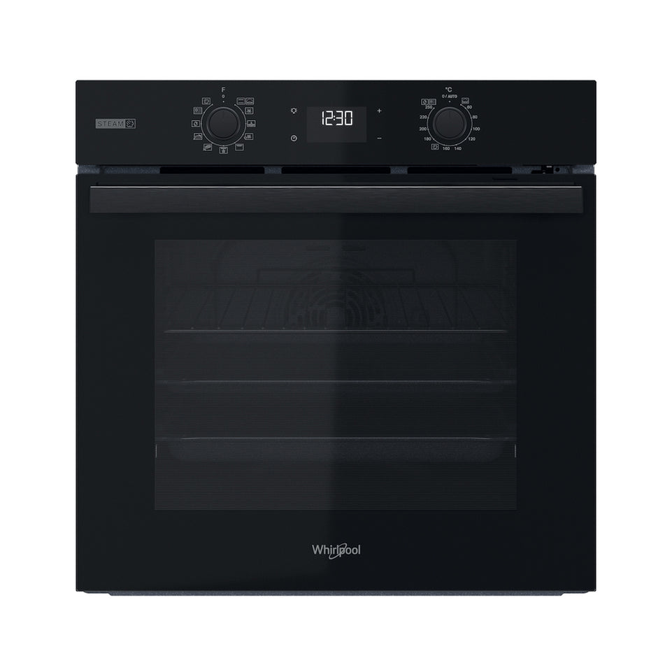 WHIRLPOOL FORNO 60CM 71LT MULTIF. VAPORE PIROLITICO NEROAttaccalaspina