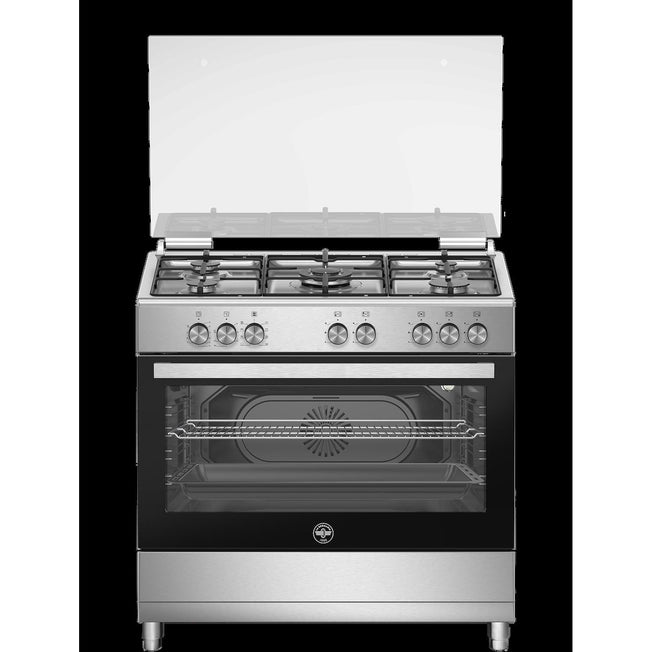 LA GERMANIA CUCINA 90CM 5F.GAS G.SMALTATE F.ELETT.MULTIF. INOXAttaccalaspina