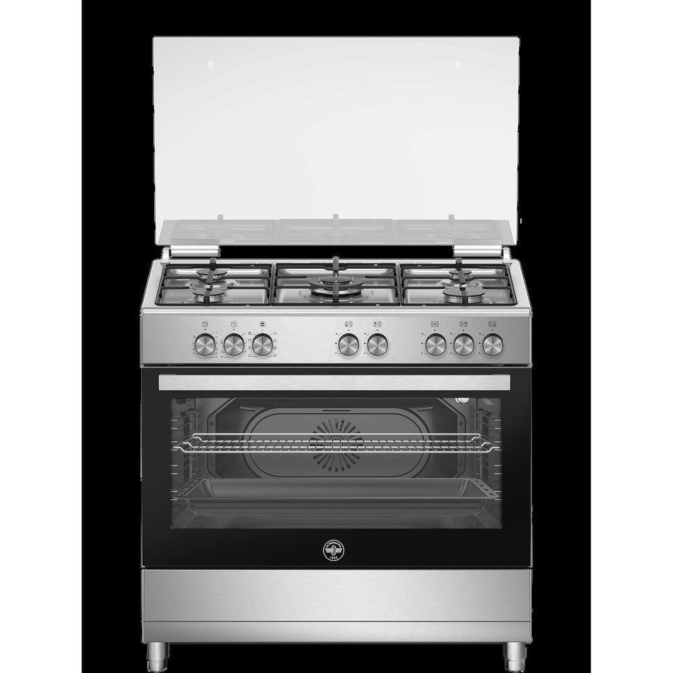 LA GERMANIA CUCINA 90CM 5F.GAS G.SMALTATE F.ELETT.MULTIF. INOXAttaccalaspina