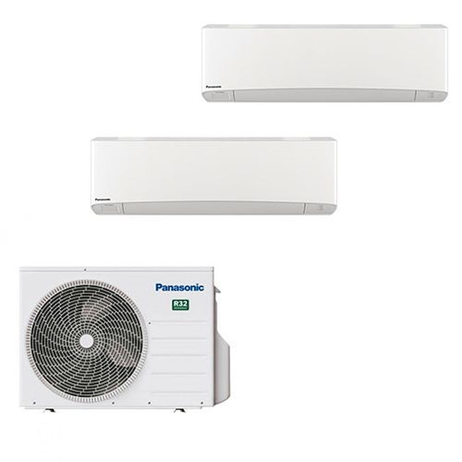 PANASONIC COND.DUAL 2.5+3.5KW INVERTER CL.A++/A+ R32 RZ WIFI Attaccalaspina