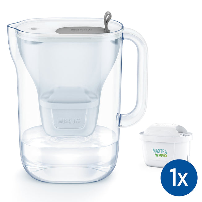 BRITA CARAFFA FILTRANTE STYLE 2.4LT GREY +1MAXTRA PROAttaccalaspina