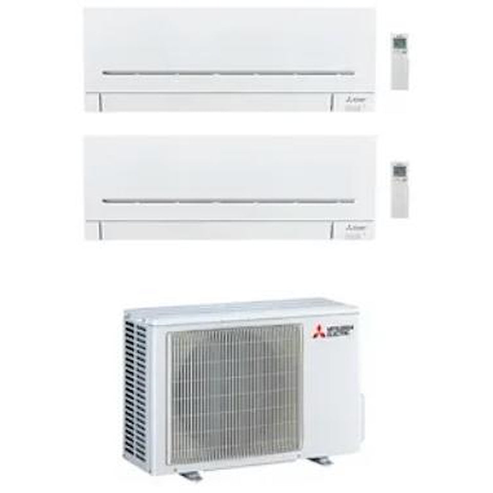 MITSUBISHI COND.DUAL 2.5+3.5KW INV A+++/A++ R32 AY WIFI Attaccalaspina