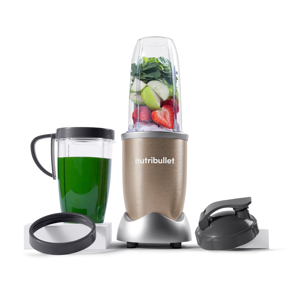 NUTRIBULLET FRULLATORE 900W 1VEL. 2CARAF. 700/900ML CHAMPAGNEAttaccalaspina