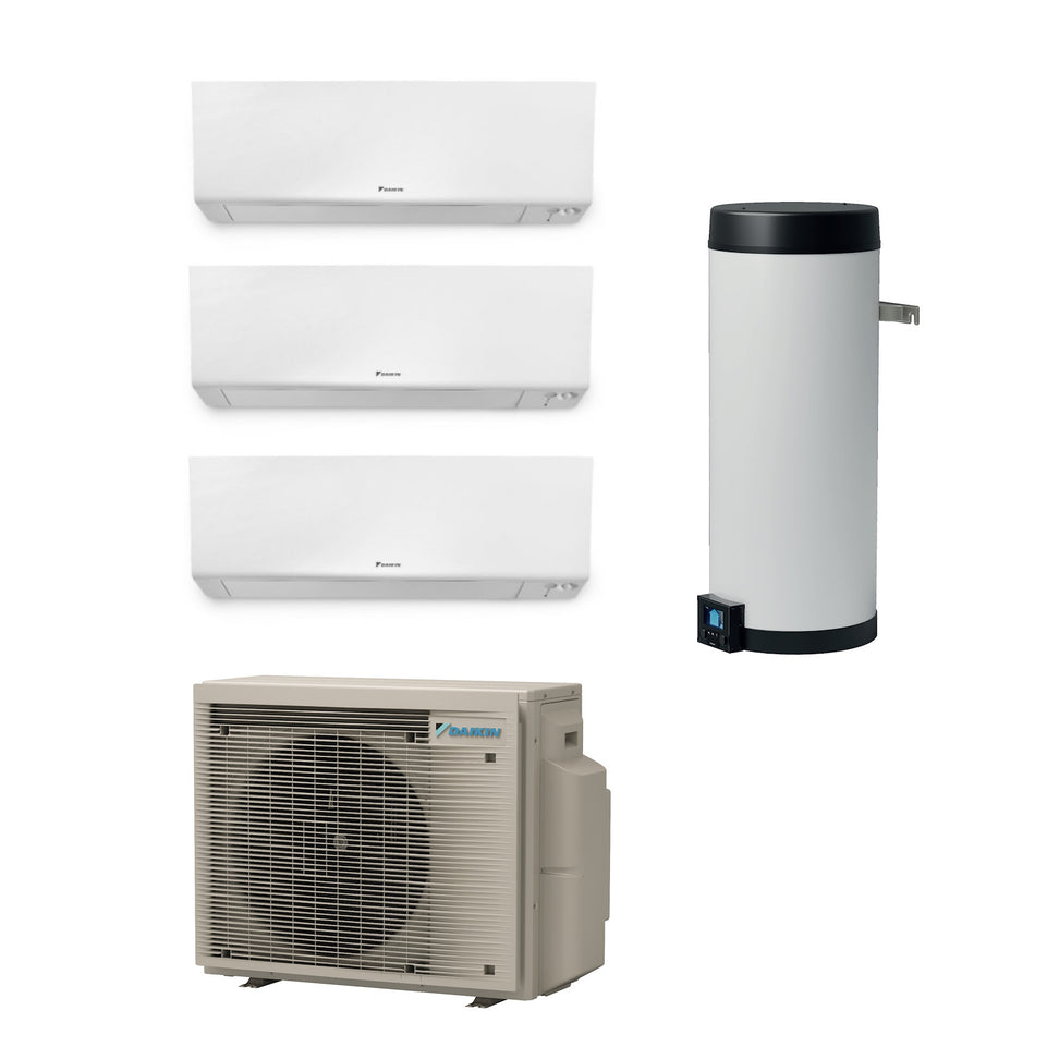 DAIKIN COND.QUAD. MULTI+ 2.5+2.5+3.5+DHW 90LT A+++/A++/A Attaccalaspina