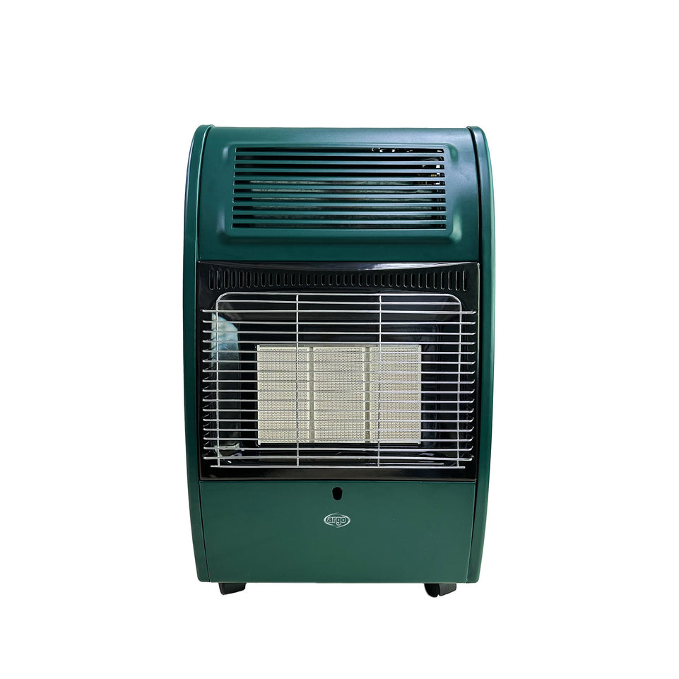 ARGO STUFA GAS AD INFRAROSSI 4.2KW 80MQ TURBO VERDEAttaccalaspina