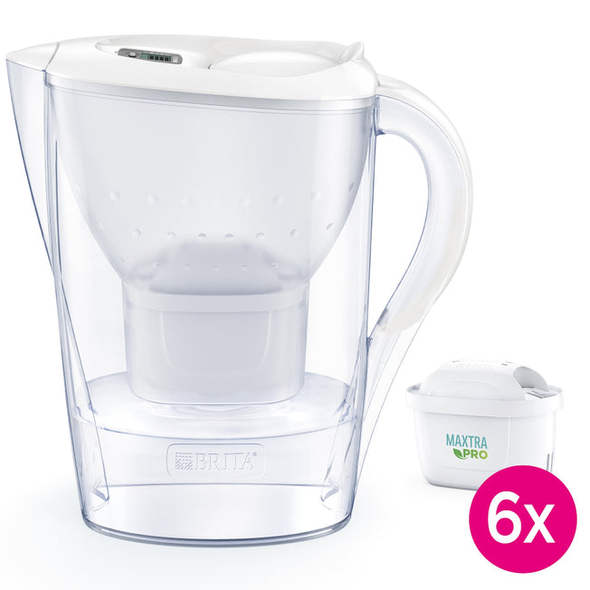 BRITA CARAFFA FILTRANTE 2.4LT BIANCO +6MAXTRA PROAttaccalaspina