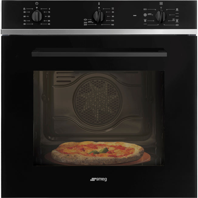 SMEG FORNO 60CM 65LT CL.A MULTIF. PIZZA AIRFRY NEROAttaccalaspina