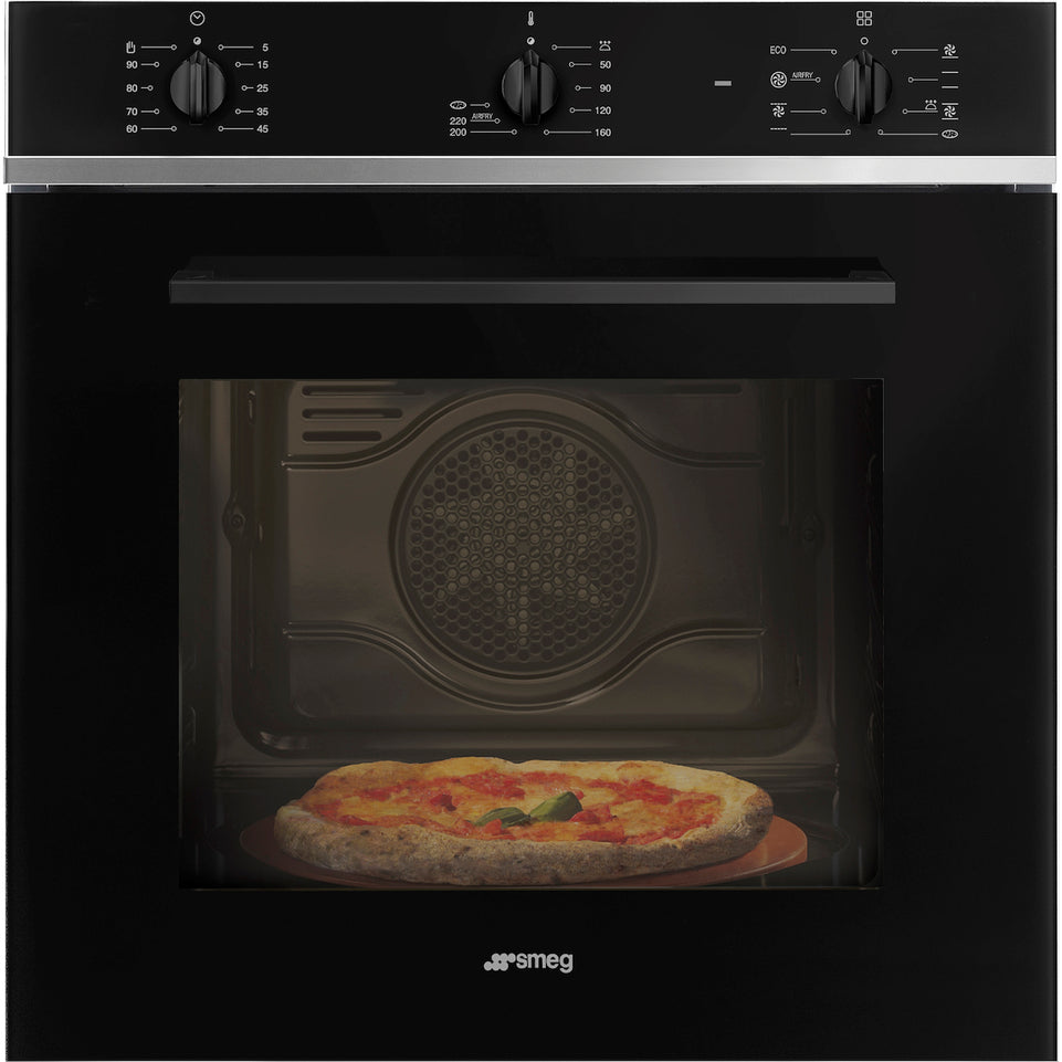 SMEG FORNO 60CM 65LT CL.A MULTIF. PIZZA AIRFRY NEROAttaccalaspina