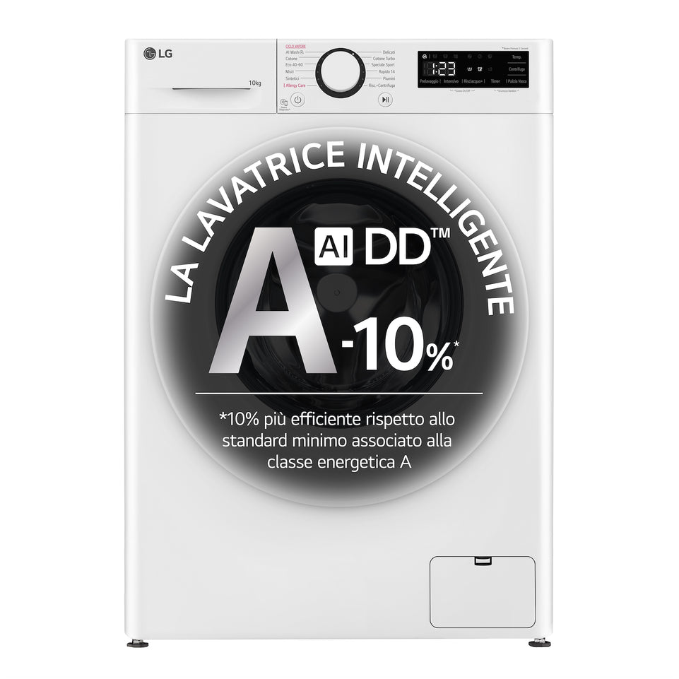 LG LAV.C/FRONT 10KG 1400G. CE.A-10% INV VAP WIFI AIDDAttaccalaspina
