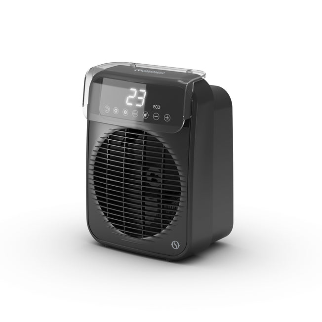 SPLENDID TERMOVENTILATORE BAGNO 2000W 2LIV.POT. NEROAttaccalaspina