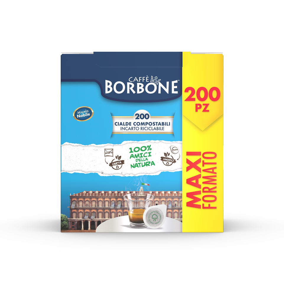 CAFFE' BORBONE CIALDE CAFFE ESPRESSO MISCELA NOBILE 200PZAttaccalaspina