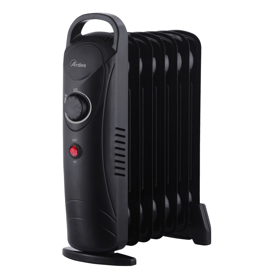 ARDES RADIATORE A OLIO 7ELEM. TERM.REG. OILO MINI2 NEROAttaccalaspina