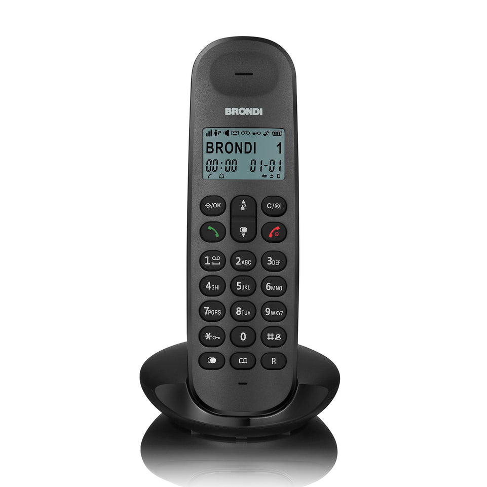 BRONDI CORDLESS MEM.50NUM. ECO DECT NEROAttaccalaspina