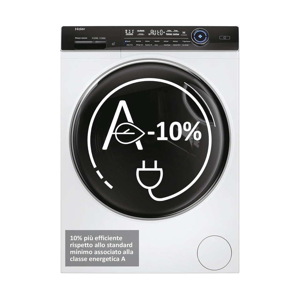 HAIER LAV.C/FRONT 9KG 1400G CE.A-10% D.LED AUTODOSE WIFIAttaccalaspina