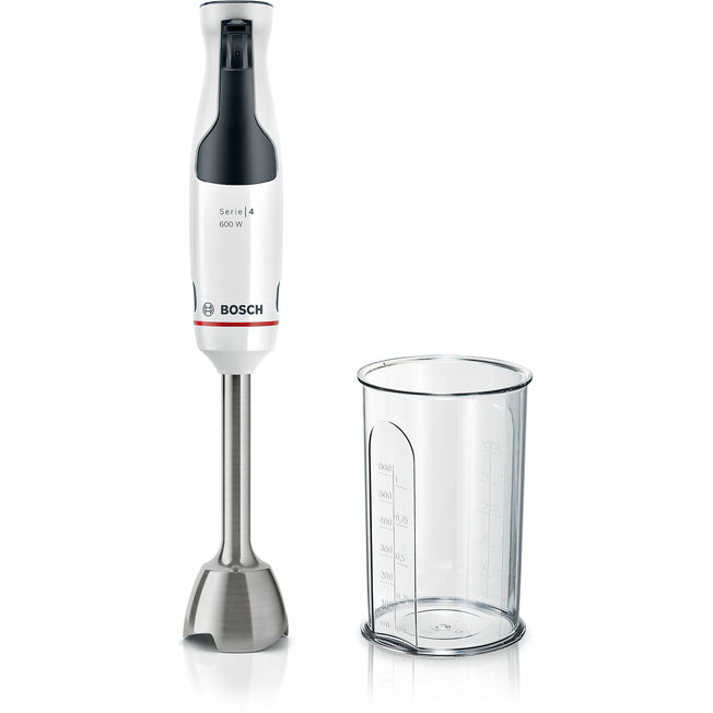 BOSCH FRULL.IMMERS. 600W LAMA 4BLADE INOX SERIE 4 BIANCOAttaccalaspina