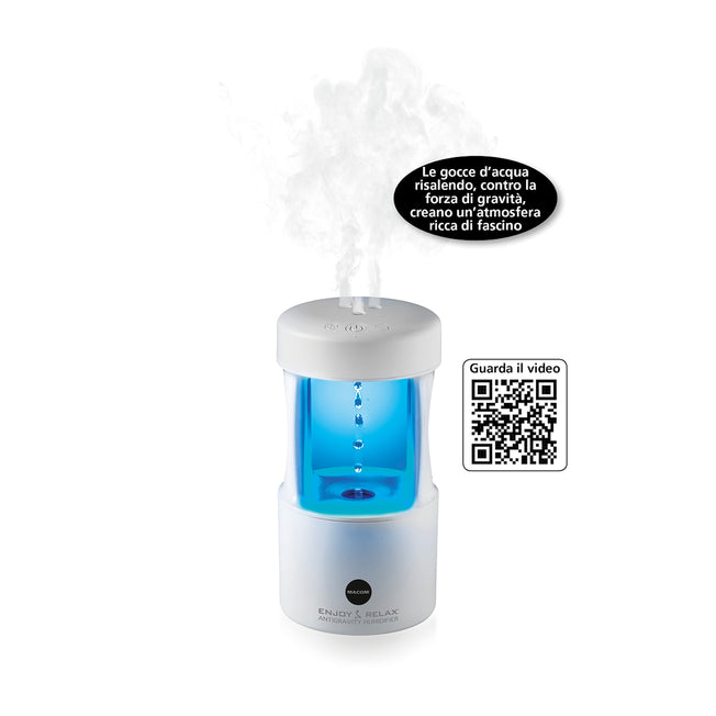 MACOM UMIDIFICATORE 10W 600ML C/LED ANTIGRAVITY BIANCOAttaccalaspina