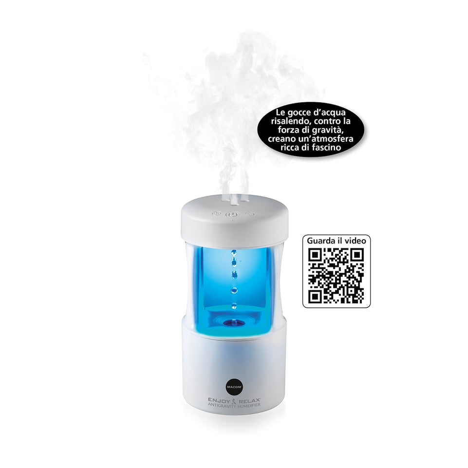 MACOM UMIDIFICATORE 10W 600ML C/LED ANTIGRAVITY BIANCOAttaccalaspina