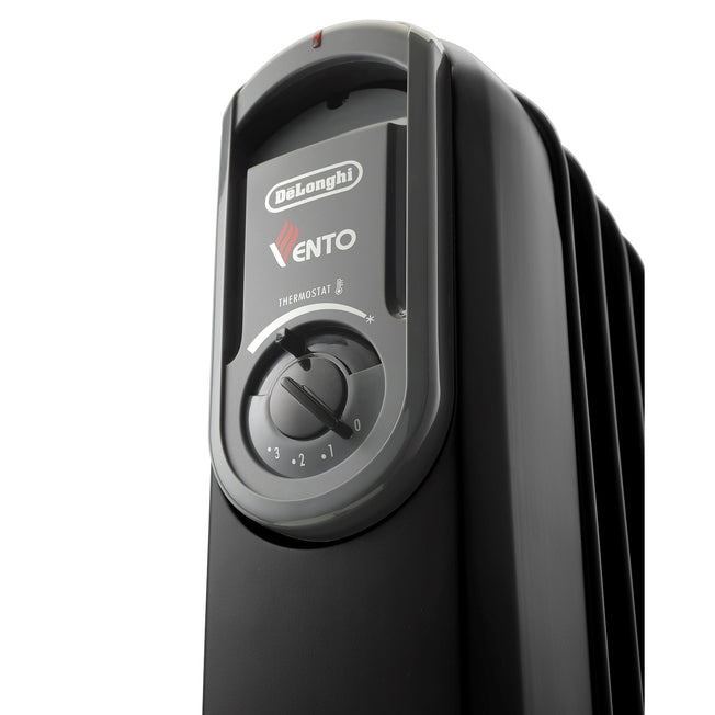 DE LONGHI RADIATORE A OLIO 1500W 3LIV.POT. 7ELEM. 45MC NEROAttaccalaspina