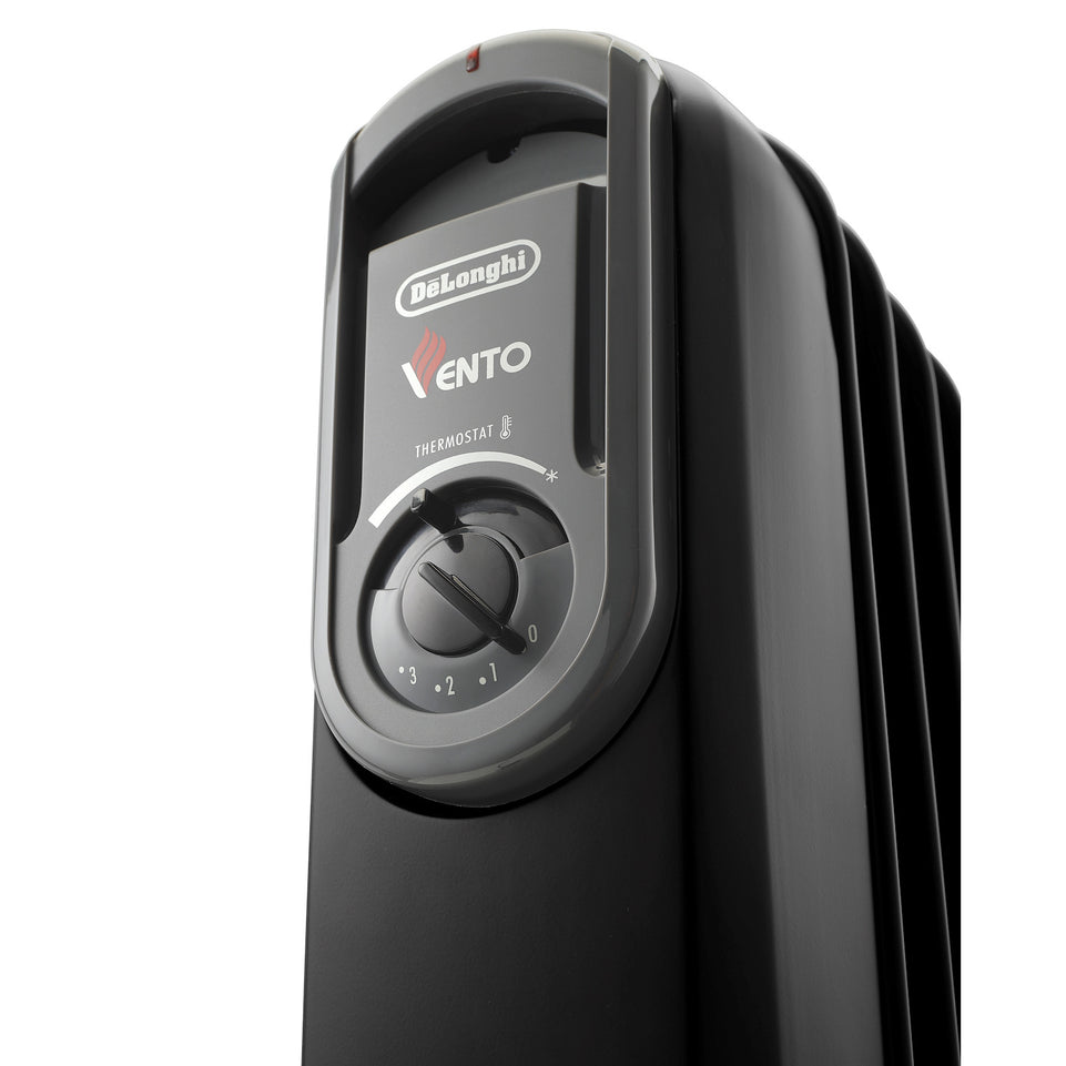 DE LONGHI RADIATORE A OLIO 1500W 3LIV.POT. 7ELEM. 45MC NEROAttaccalaspina