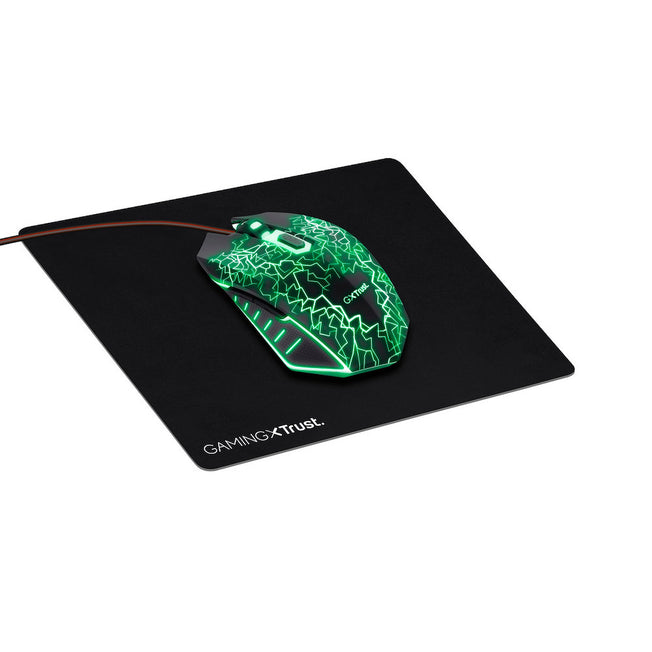 TRUST MOUSE WIRED C/LUCI LED GXT 783X +TAPPETINO NEROAttaccalaspina