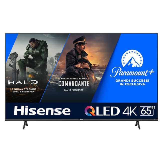HISENSE TV QLED 65"UHD 4K HDR10+ DVBT2/S2 SMART VIDAAAttaccalaspina