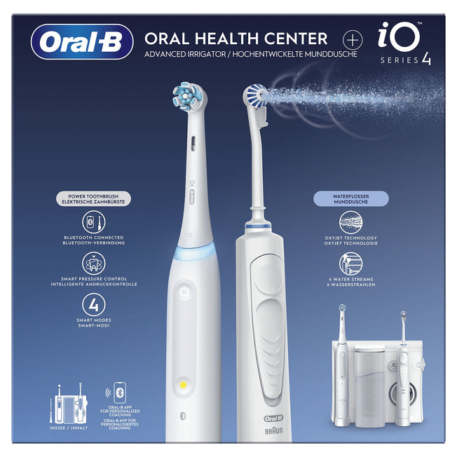 ORAL-B SPAZZ.ELETT. IO4 +IDROPULSORE ORAL CENTERAttaccalaspina