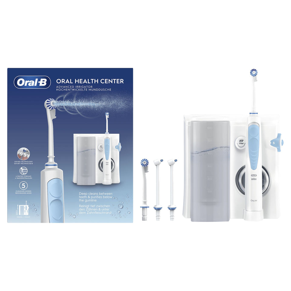 ORAL-B IDROPULSORE OXYJET GETTO SPIRALE +3REF.Attaccalaspina