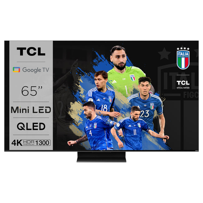 TCL  TV MINILED 65"UHD 144HZ T2/S2 GOOGLE STAND CENTR.Attaccalaspina