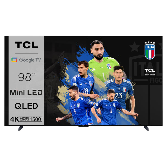 TCL TV MINILED 98"UHD 4K 144HZ DVBT2/S2 SMART GOOGLEAttaccalaspina