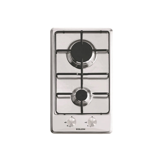 GLEM P.COTT. 30CM 2F/GAS G.SMALTATE INOX SERIE DOMINOAttaccalaspina