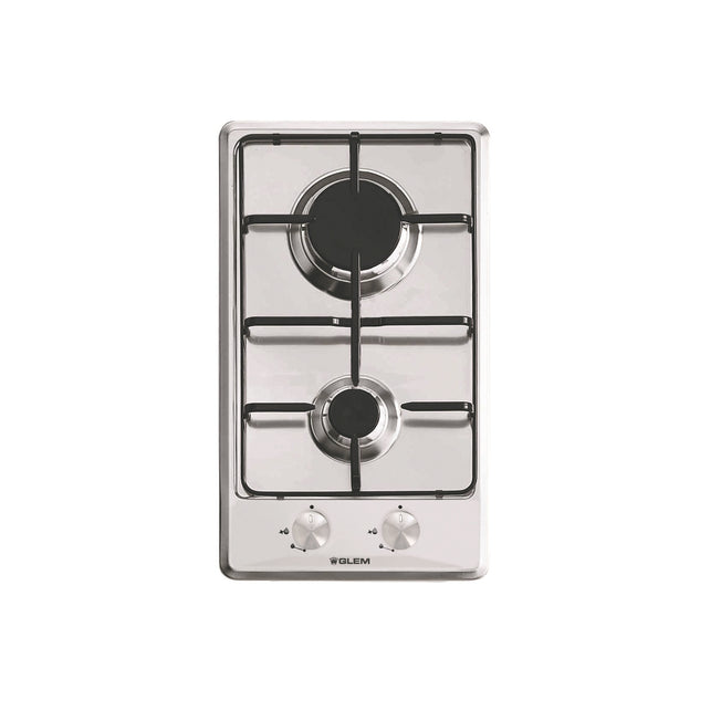 GLEM P.COTT. 30CM 2F/GAS G.SMALTATE INOX SERIE DOMINOAttaccalaspina