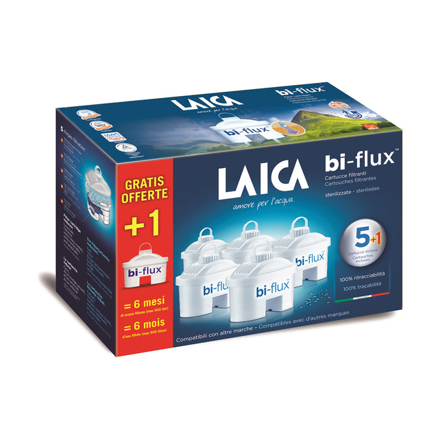 LAICA CONF. 5+1 FILTRI PER CARAFFA CONF.PROMOZIONALEAttaccalaspina