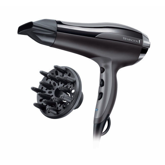 REMINGTON PHON 2400W 2VEL+TURBO 3TEMP. IONI DIFFUSORE NEROAttaccalaspina