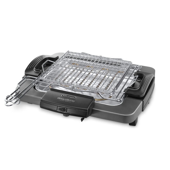 DE LONGHI BARBECUE 1900W 28X27CM GRIGLIA GIREVOLE INOXAttaccalaspina