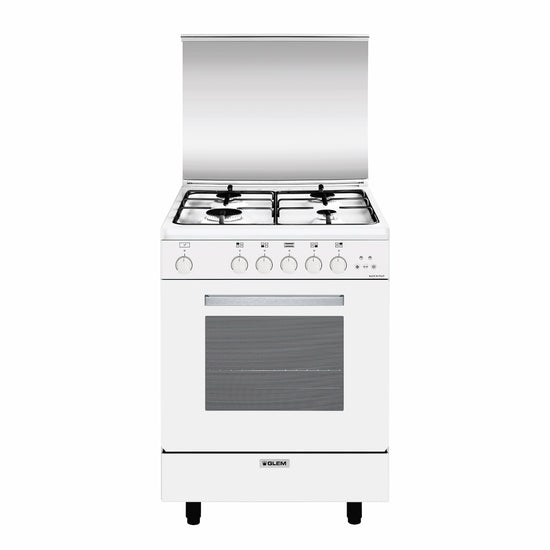 GLEM CUCINA 60X50CM 4F F.GAS VENTIL. CL.A BIANCO ALPHAAttaccalaspina