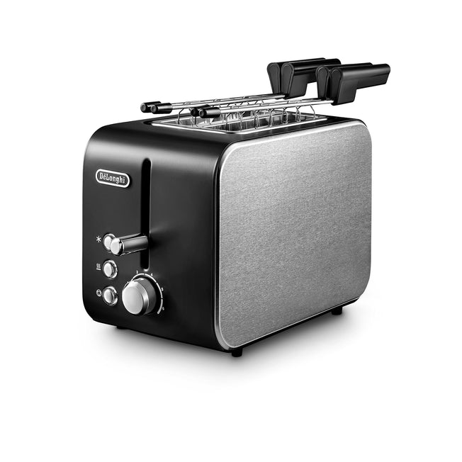 DE LONGHI TOSTAPANE 550W 2SCOMP.RACCOGLI BRICIOLE NEROAttaccalaspina