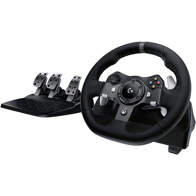 LOGITECH VOLANTE C/PEDALI X XBOX ONE PC PELLE G920 NEROAttaccalaspina