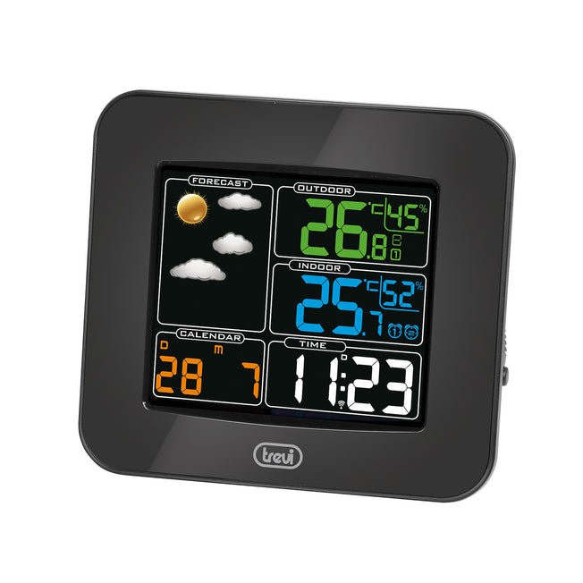 TREVI STAZIONE METEO C/SENS.ESTERNO ME 3165 RC NEROAttaccalaspina