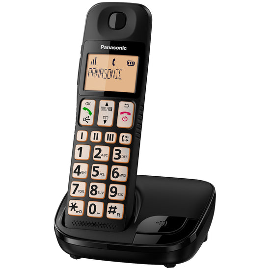 PANASONIC CORDLESS 1.8" V.VOCE MEM.50NUM. 5SUON. NEROAttaccalaspina