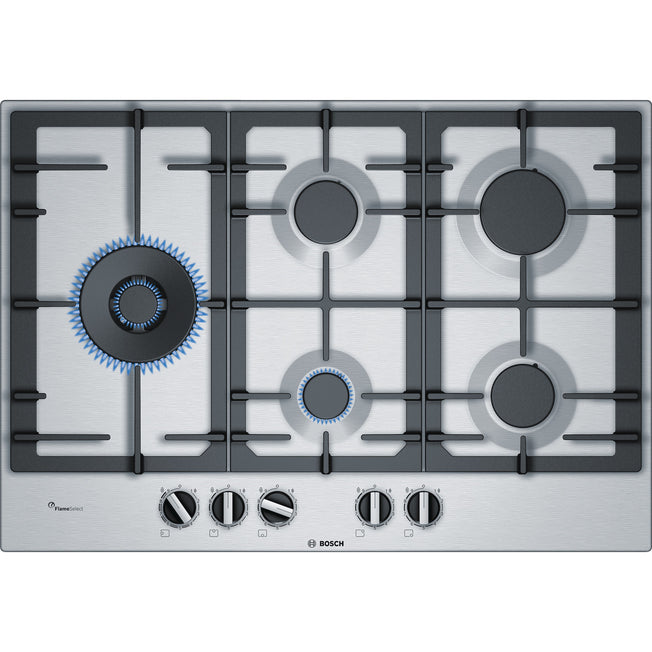 BOSCH P.COTT.GAS 75CM 5F G.GHISA FLAMESELECT INOXAttaccalaspina