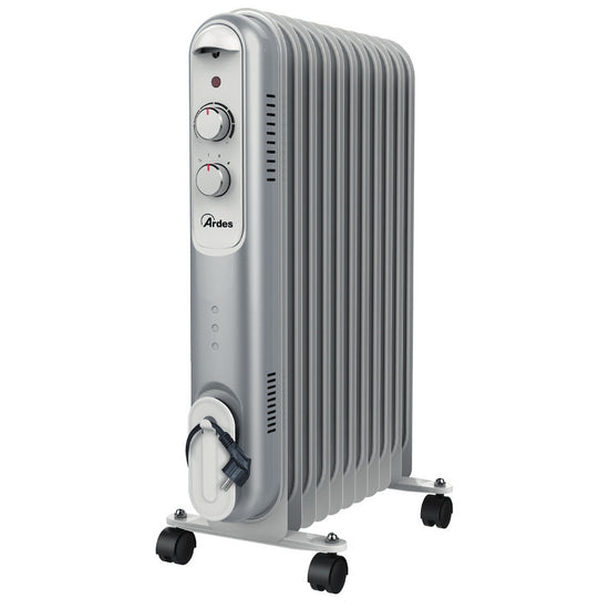 ARDES RADIATORE A OLIO 2500W 11ELEM. RUOTE BIANCOAttaccalaspina